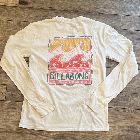 Billabong White Long Sleeve wave Tee - Picture 5 of 5